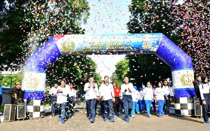 Kasal Ajak Seluruh Personel Olahraga Bersama di Cilacap 