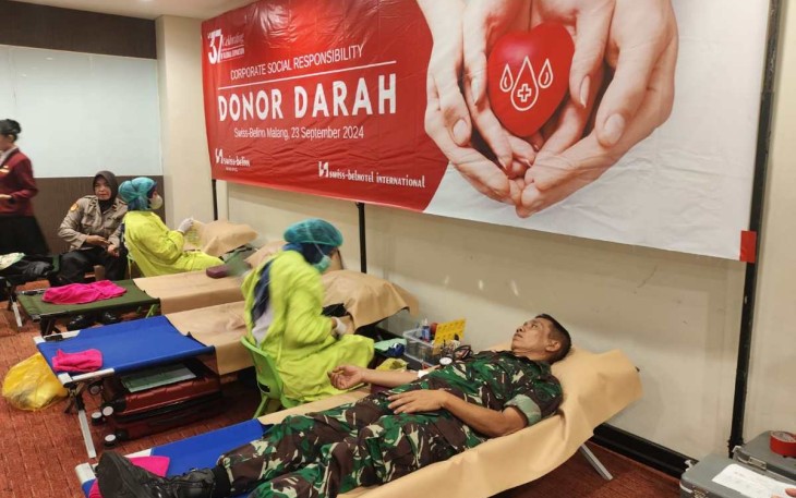 Prajurit Menarmed 2 Kostrad donor darah 