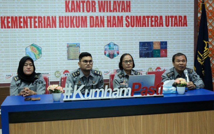 Fungsional Penyuluh Hukum Kanwil Kemenkumham Sumut Komitmen Bangun Kesadaran Hukum Masyrakat Lewat Pembinaan.