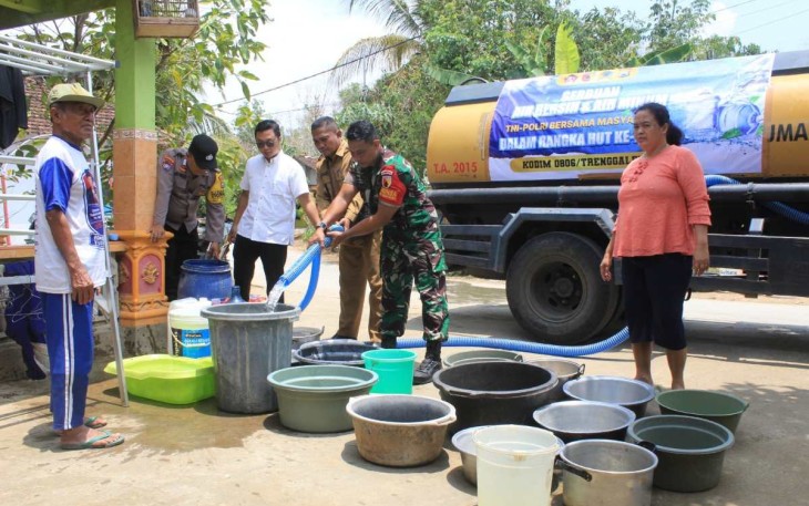 Air bersih untuk warga Kabupaten Trenggalek 