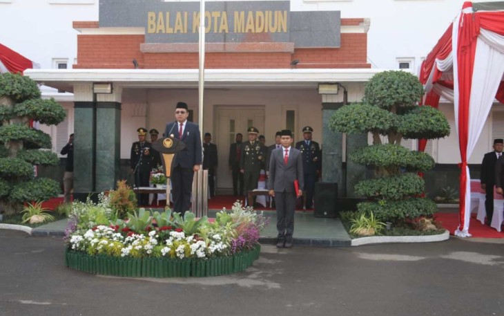 Upacara peringatan Hari Kesaktian Pancasila di Madiun 