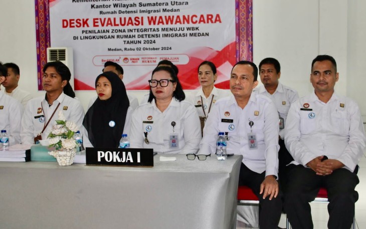 Rudenim Medan Menyelesaikan Proses Wawancara Pembangunan Zona Integritas Menuju WBK.