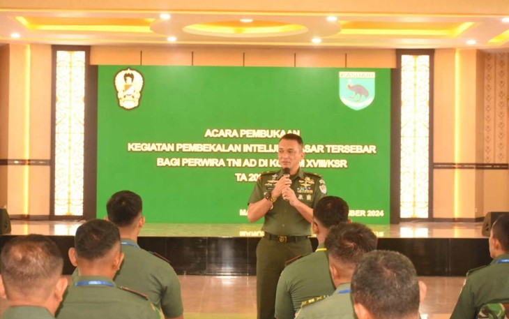 Pembekalan intelejen dasar tersebar Kodam XVIII Kasuari 