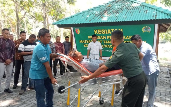 Pelatihan tanggap bencana di Kodim 0801/Pacitan 