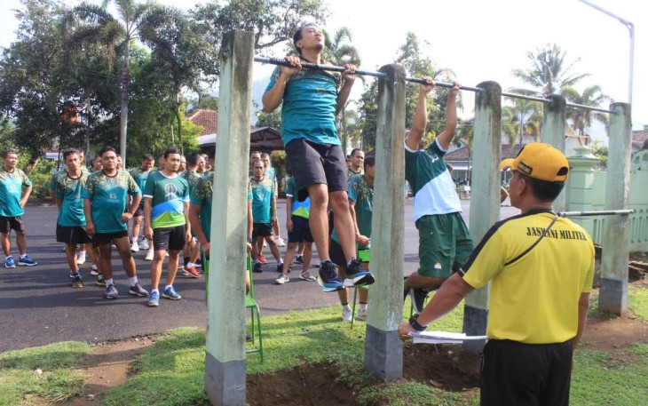 Tes garjas prajurit Kodim 0806/Trenggalek 