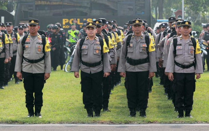 Personel Pengamanan Pilkada 2024 Wilayah Polda Jatim