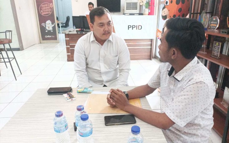 Ketua KPUD Kabupaten Bogor Adi K dan Ketua LPKP Bogor Rahmatullah