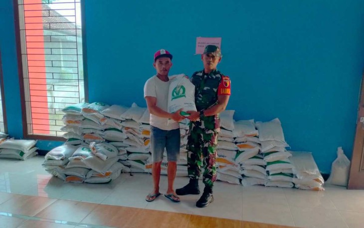 Pendampingan bantuan bahan pangan warga binaan 