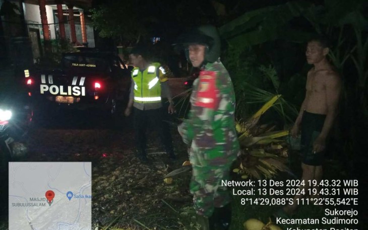 Evakuasi pohon tumbang di wilayah desa binaan 