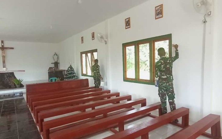 Pembangunan gereja di perbatasan 