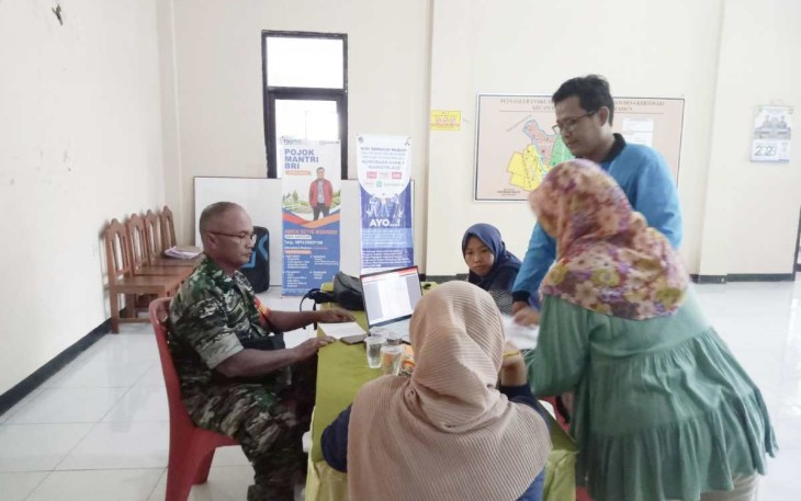 Komsos bersama aparat desa binaan 