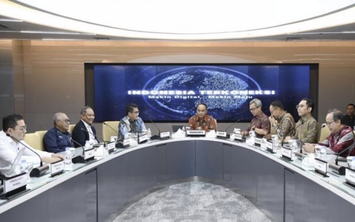 Menkominfo Budi Arie Setiadi di Kantor Kementerian Kominfo, Jakarta Pusat, Selasa (30/01/2024).