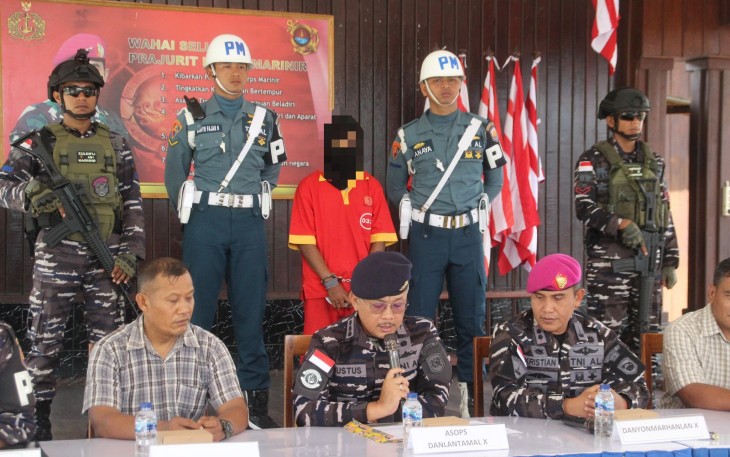 TNI AL Berhasil Gagalkan Penyelundupan Narkoba Jenis Ganja Seberat 720 Gram di Pelabuhan Jayapura 