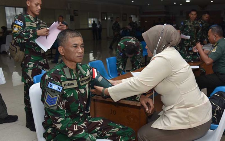 Diskes Kolinlamil saat Turut Andil Bantu Urikes Prajurit di Gedung Laut Natuna, Mako Kolinlamil, Tanjung Priok, Jakarta Utara.