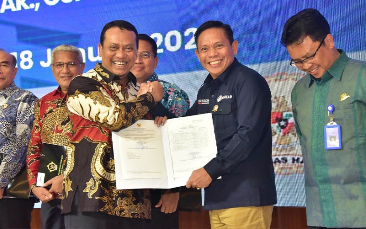Kepala Bakamla RI saat Hadiri Entry Meeting Dengan BPK RI