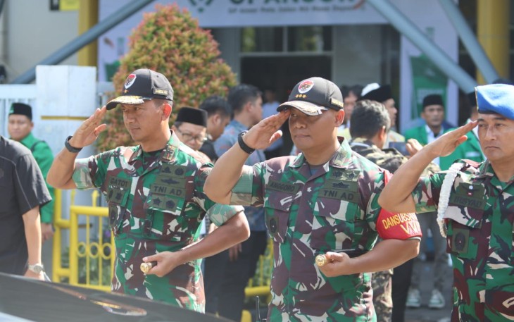 Danrem 052/Wkr dampingi Sekaligus PAM Waskita Kunjungan Presiden RI