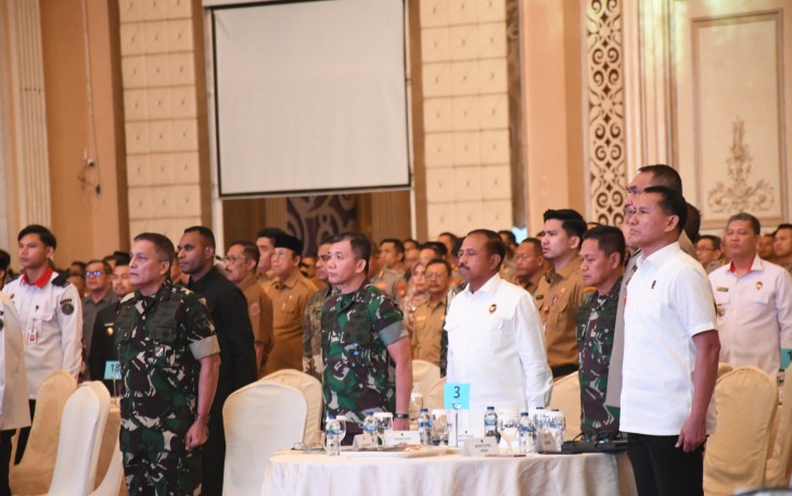 Pangdam I/BB saat Hadiri Rakor Kesiapan Penyelenggaraan Pilkada Serentak Tahun 2024 Wilayah Sumatera 