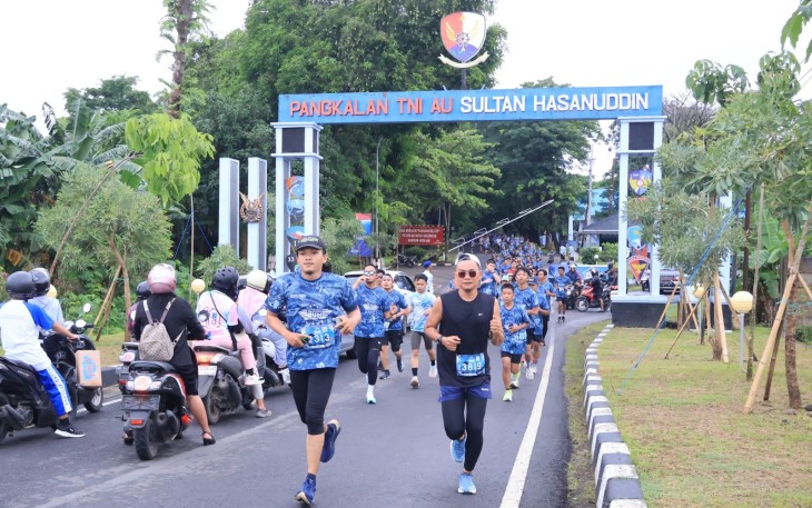 5.250 Peserta Meriahkan Gelaran Air Force Run 2024 di Lanud Sultan Hasanuddin