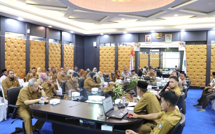 Asisten Bidang Pemerintahan dan Kesra Setda Bintan Wan Rudi Iskandar menyampaikan kegiatan MTQH ke XIII akan dilaksanakan pada tanggal 22 hingga 26 April 2024 yang dipusatkan di Kecamatan Bintan Timur.