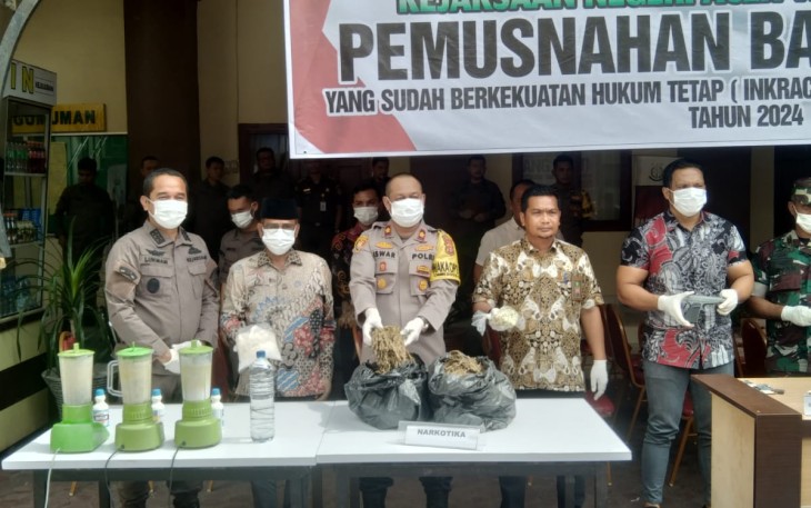 Pemusnahan BB Sitaan Sejak Juni 2023 sampai Maret 2024