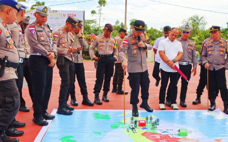  Polres Bintan Laksanakan TFG Guna Tingkatkan Kesiapan Pengamanan Pemilu 2024