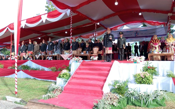 Upacara Bendera peringatan Hari Ulang Tahun ke 21 Kabupaten kaur
