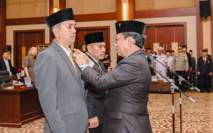 DPRD Kepri gelar Rapat Paripurna Pengucapan Sumpah Pengangkatan Sebagai Anggota DPRD Provinsi Kepri Pengganti Antar Waktu (PAW) sisa masa jabatan 2019-2024, Rabu (7/1).