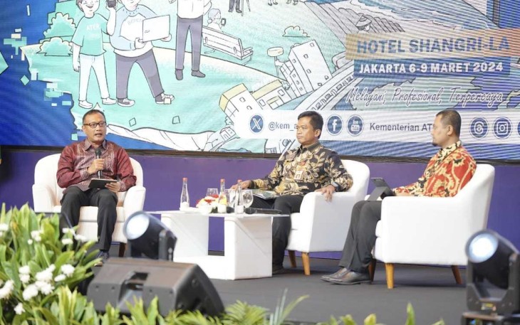 KPK dan BSSN Sampaikan Materi dalam Rakernas Kementerian ATR/BPN