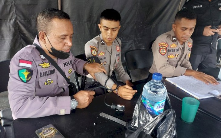 Polda NTT saat Perketat Keamanan di Kota Kupang 