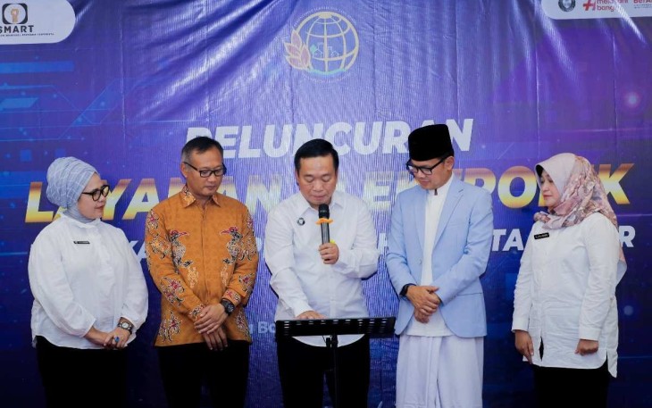 Kementerian Agraria dan Tata Ruang/Badan Pertanahan Nasional (ATR/BPN) melalui Kantor Pertanahan (Kantah) Kota Bogor meresmikan layanan elektronik pada Kamis (22/02/2024) di Aula Reforma Agraria, Bogor