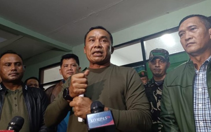 Pangdam Jaya Mayjen TNI Mohamad Hasan saat memberikan keterangan pers 