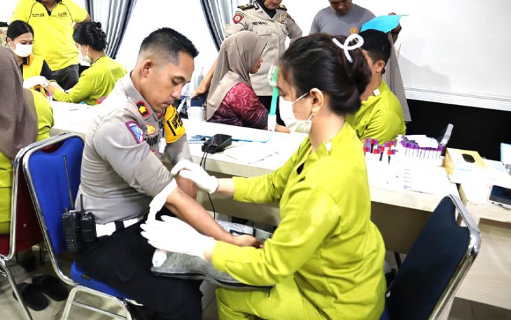 Pemeriksaan Kesehatan Berkala Terhadap Anggota Polrestabes Medan