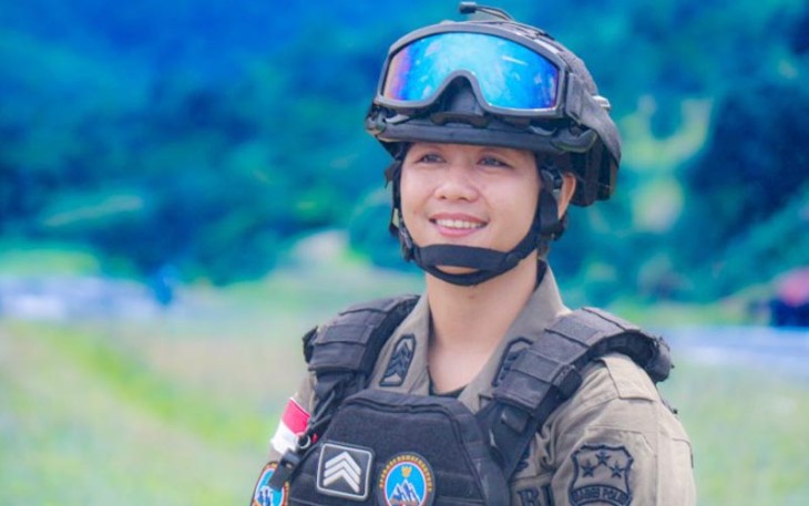 Polwan Ops Damai Cartenz-2024, Brigpol Ita Sombo Allo