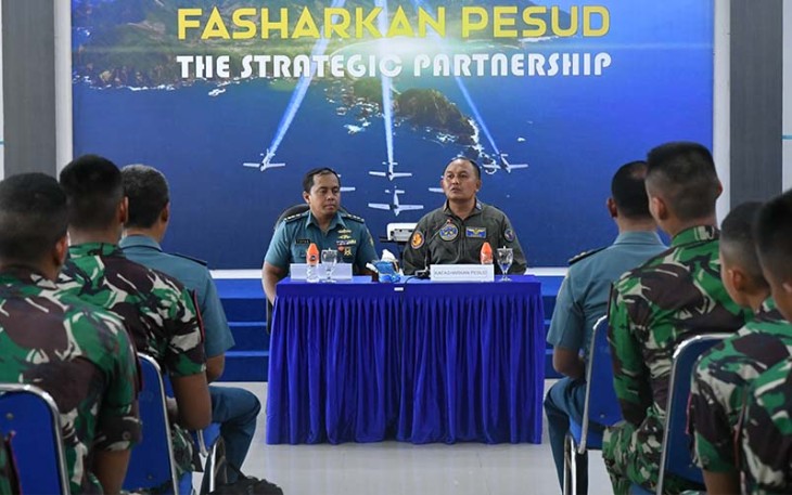 Kafasharkan Pesud saat Terima Kunjungan Taruna AAL Tingkat 3 Angkatan ke-70 