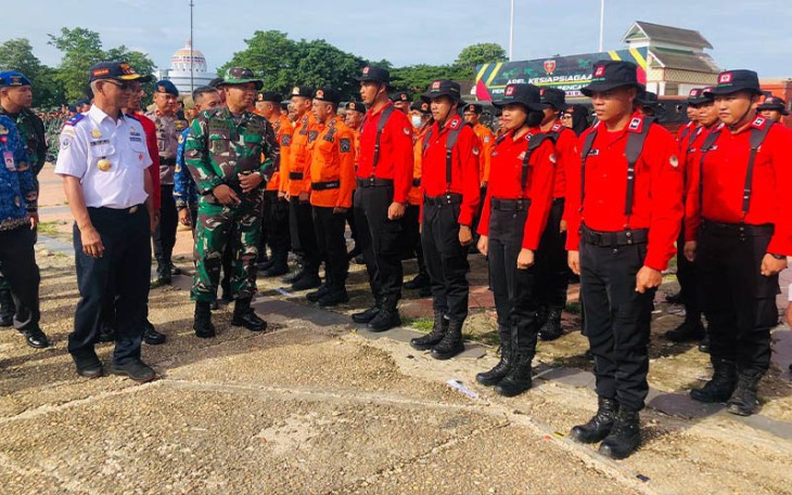 Korem 143/HO Gelar Apel Kesiap Siagaan Penanggulangan Bencana