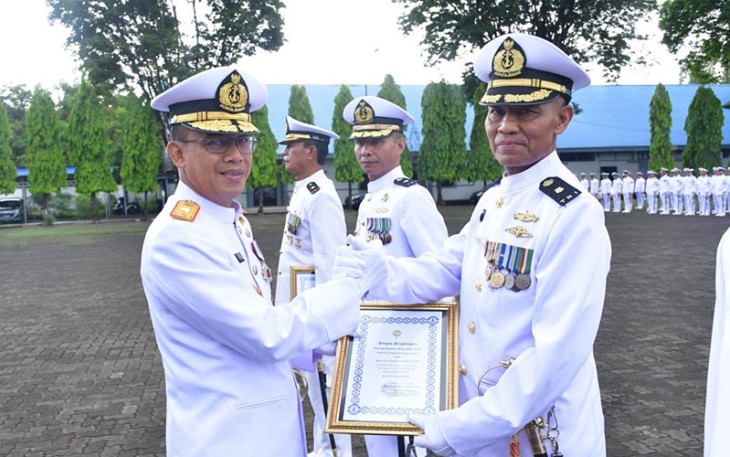 Wisuda Purna Bhakti Personel TNI AL di Lantamal VI Makassar