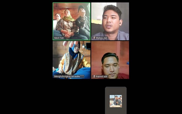 Pembentukan DPC PJS Sungai Penuh-Kerinci melalui virtual, Minggu (28/01/2024).
