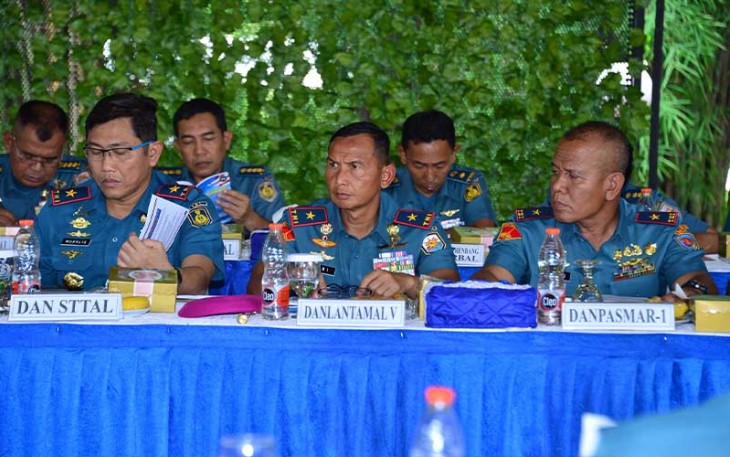 Danlantamal V saat Hadiri Pengarahan Wakasal kepada Satker Pelaksana Pembangunan ZI 2024