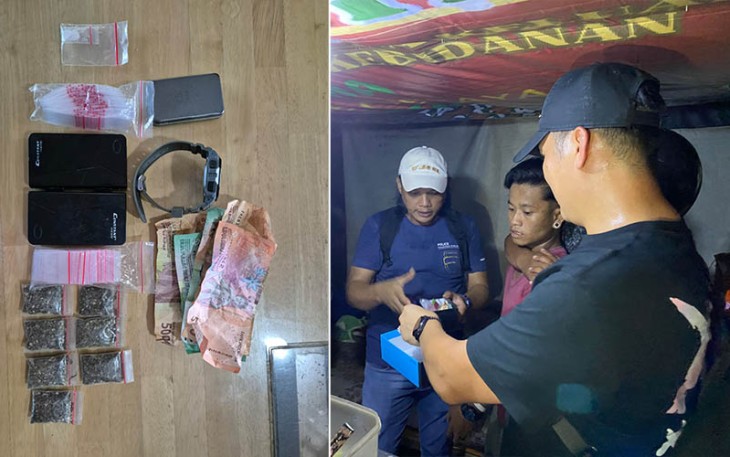 Sat Res Narkoba Polrestabes Medan saat Gerebek Bantaran Rel KA Tembung 