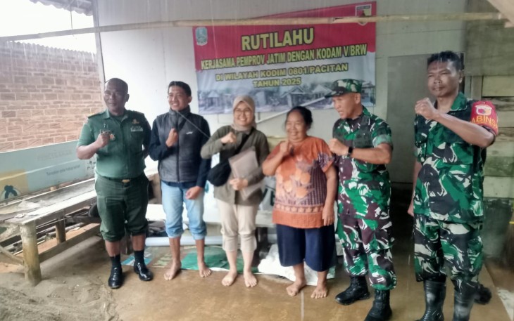 Kesbangpol Jatim Survei Rumah Tidak Layak Huni di Wilayah Kodim 0801/Pacitan