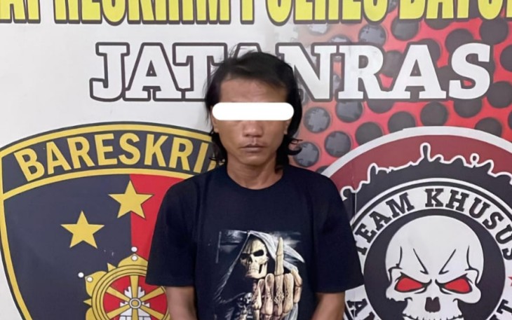 Tersangka saat diamankan