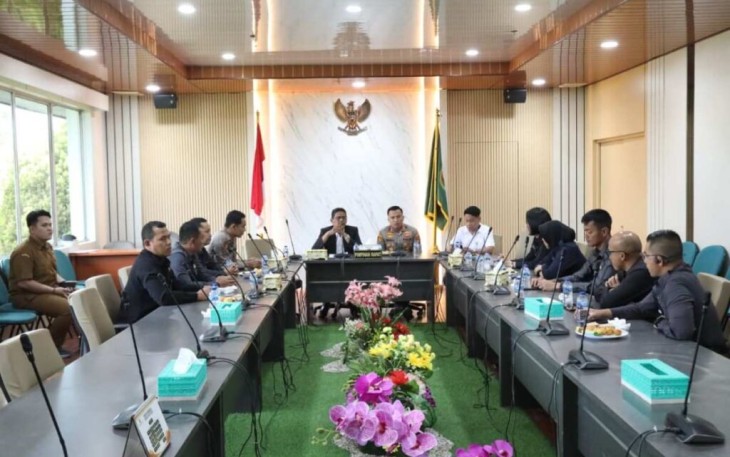 Ketua DPRD Kota Batam Muhammad Kamaluddin saat Terima Kunjungan Studi Peserta Pendidikan Calon Perwira Polri  