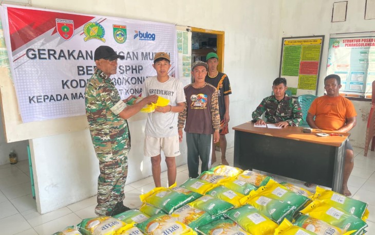 Kodim 1430/Konut Gelar Gerakan Pangan Murah