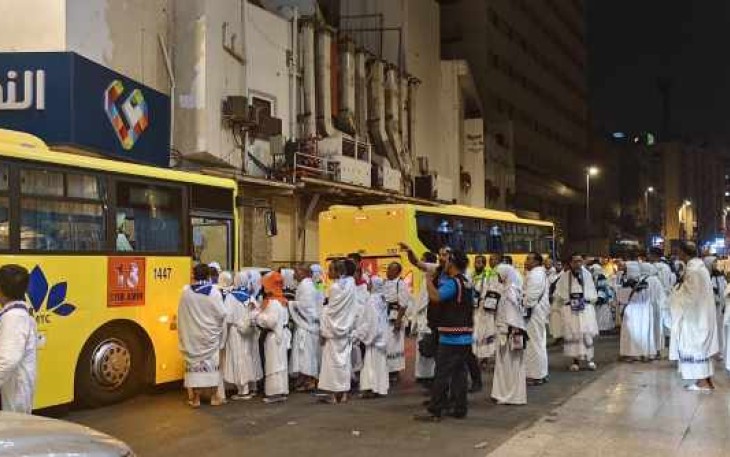 Bus Shalawat Inklusif Jamaah Haji Indonesia 