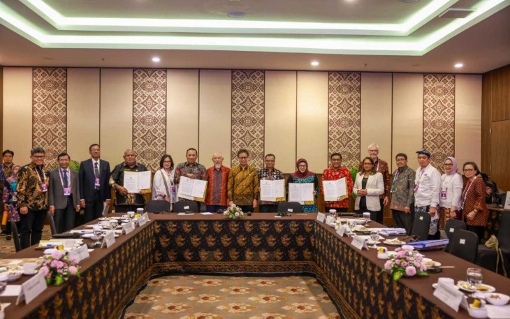 Menkes Budi Gunadi Sadikin dalam pertemuan Sasakawa Health Foundation di Bali, Senin (7/7)