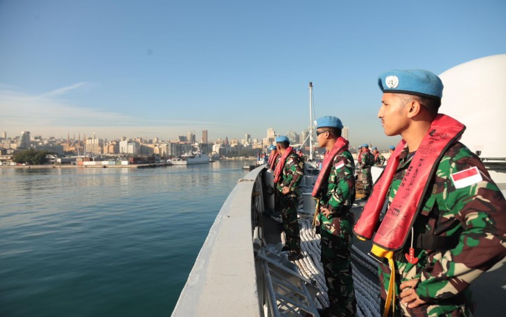 KRI Sultan Iskandar Muda-367 Tiba di Beirut Lebanon 