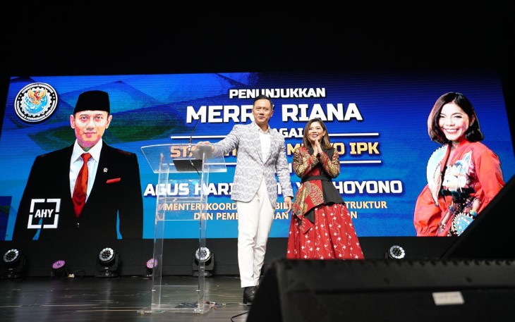 AHY dan Merry Riana pada acara InspiraFest Day to Grow yang digelar November lalu.