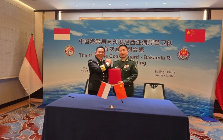 Bakamla RI dan China Coast Guard Gelar Pertemuan Tingkat Tinggi Perdana di Beijing