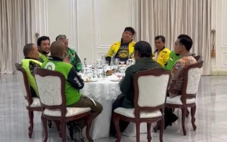  Wakil Presiden Gibran Rakabuming Raka menemui perwakilan pengemudi ojek online atau ojol di Istana Wakil Presiden, Jakarta, Minggu (31/8/2025)