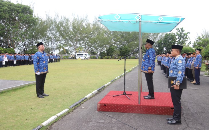 Wali Kota Tanjungpinang, Lis Darmansyah, saat memimpin upacara peringatan Hari Kebangkitan Nasional ke-117 